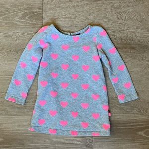 BabyGap toddler 12-18 month heart sweatshirt dress